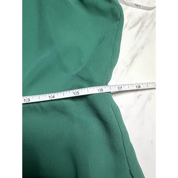 NWT Lulus Green Spaghetti Strap Modest Short Dress Vacation Wedding Formal XL - Picture 8 of 8